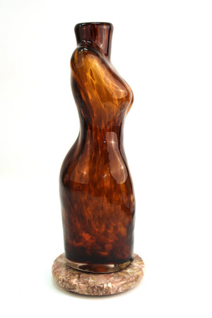 Italian Modern Murano Art Glass Torso Vase (6719946391709)