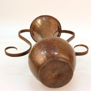 Italian Modernist Hammered Copper Vase (6719761318045)