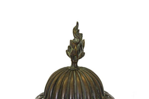 Italian Renaissance Revival Table Lamps In Brass Repousse & Cast Bronze (6720008159389)
