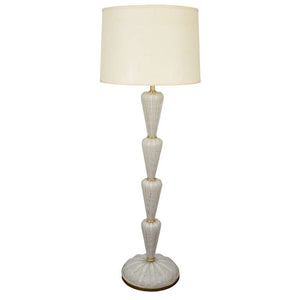 Seguso Italian Mid-Century Modern Murano Glass Floor Lamp (6719989579933)