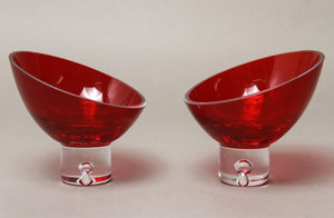 Swedish Modern Red Art Glass Candy Bowls (6719939018909)