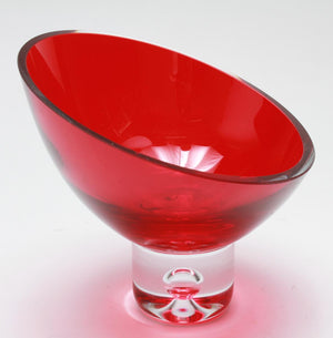 Swedish Modern Red Art Glass Candy Bowls (6719939018909)