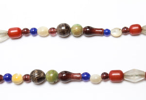 Hardstone, Turquoise & Glass Beads Necklace (6719994560669)