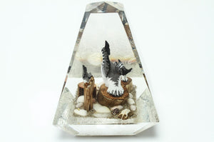 Modern Geese, Driftwood & Shells in Acrylic Sculpture (6719935905949)