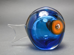 Murano Art Glass Fish Form Table Sculpture (7136409780381)