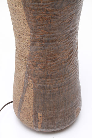 Karen Karnes Stoneware Art Pottery Table Lamp (7228410167453)