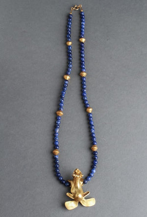 Pre-Columbian Style Animal Pendant Necklace (6719974113437)