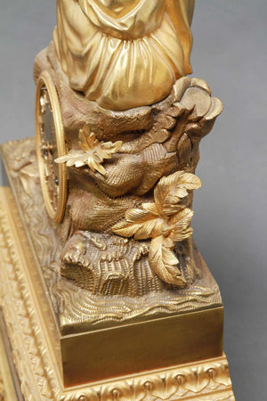 Charles Pickard French Neoclassical Revival Ormolu Gilt Bronze Mantel Clock (6719994855581)
