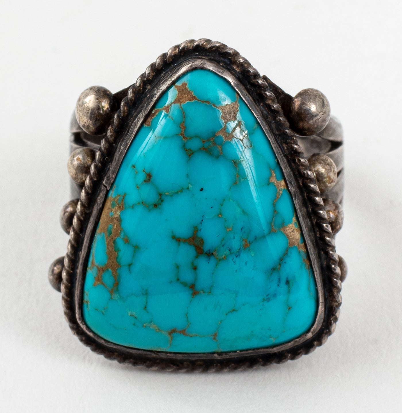Native American Navajo Silver Turquoise Ring – Showplace