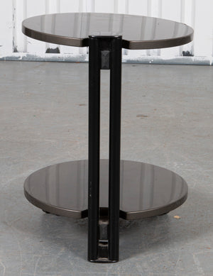 Post-Modern Mixed Media Two Tier Side Table (7220315291805)
