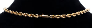 14K Yellow Gold Rope Chain Necklace (7192801673373)