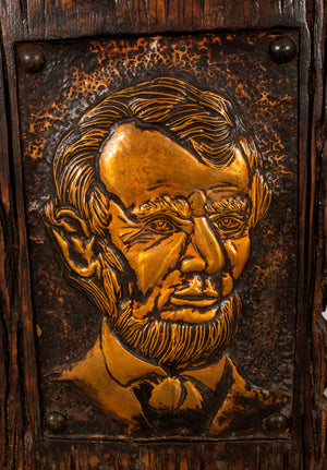 Driftwood and Tim Plaque of Abraham Lincoln (7234754707613)
