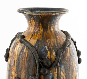 Guerin & Chezal Large Salt Glaze Pottery Vase (7228407873693)