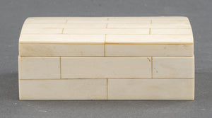 Mid-Century Bone Tessellated Trinket Box (7321713836189)