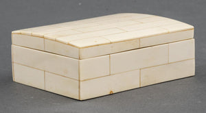 Mid-Century Bone Tessellated Trinket Box (7321713836189)