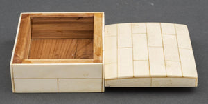 Mid-Century Bone Tessellated Trinket Box (7321713836189)