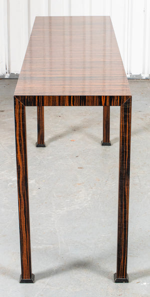 Art Deco Manner Macassar Veneer Console Table (7252043727005)