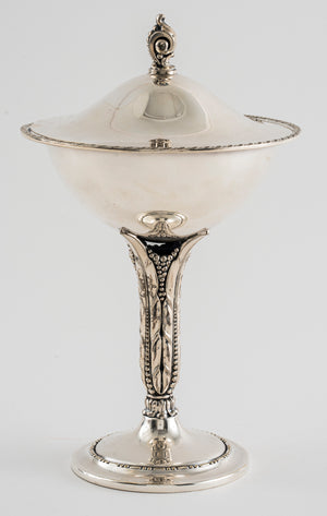 Wallace Silver-Plate Raised Compote Dish w/ Lid (7267175334045)