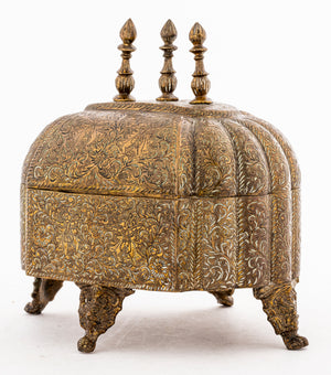 Indo-Persian Brass Box with Lid (7213263683741)