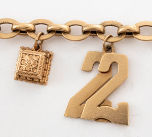 Vintage 14K Yellow Gold Charm Bracelet (7278085177501)