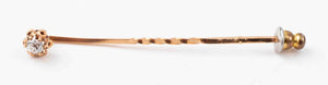 Antique 10K Rose Gold Diamond Stick Pin (7368170897565)