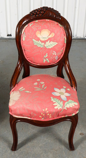 American Rococo Revival Style Wooden Chairs, 4 (7427906732189)