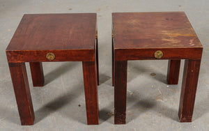 Empire Revival Diminutive Pedestal Tables, Pair (7427924328605)