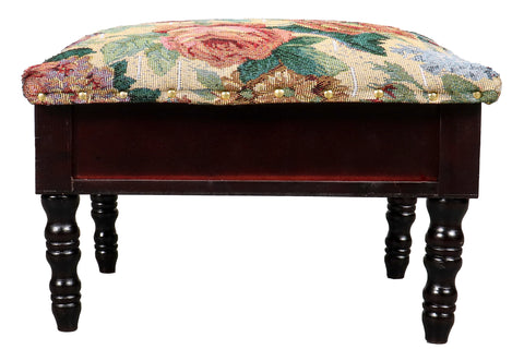 Classical Manner Footstool w. Storage