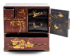 Japanese Lacquered Wooden Kodansu Cabinet (7279418310813)