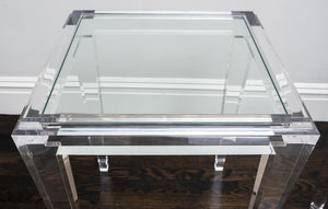 Modern Art Deco Revival Acrylic Side Tables (7226206093469)