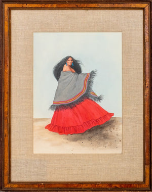 Sharon Ross Native American Woman Watercolor (7489555464349)