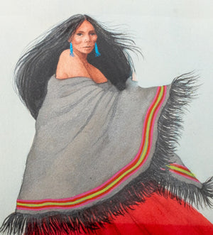 Sharon Ross Native American Woman Watercolor (7489555464349)