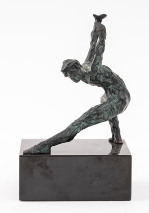 Maher Dancing Nude Bronze Sculpture, Signed (7321539444893)