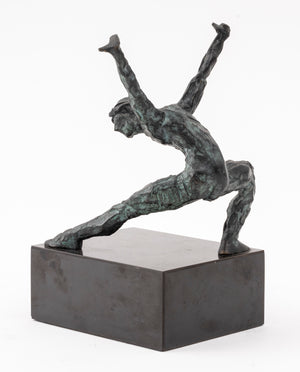 Maher Dancing Nude Bronze Sculpture, Signed (7321539444893)