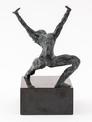 Maher Dancing Nude Bronze Sculpture, Signed (7321539444893)