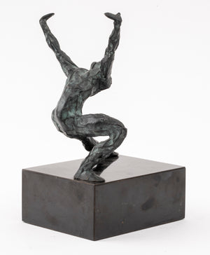 Maher Dancing Nude Bronze Sculpture, Signed (7321539444893)