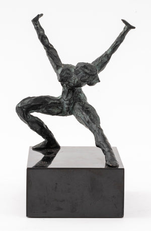 Maher Dancing Nude Bronze Sculpture, Signed (7321539444893)