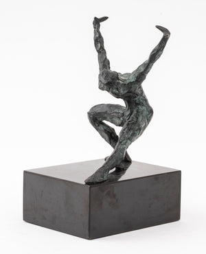 Maher Dancing Nude Bronze Sculpture, Signed (7321539444893)