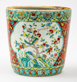 Chinese Rose Medallion Jardiniere (7357095313565)