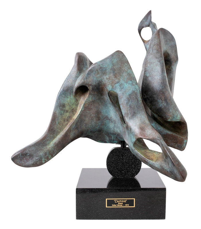 Esther Fuhrman "Daphne" Abstract Modern Bronze Sculpture