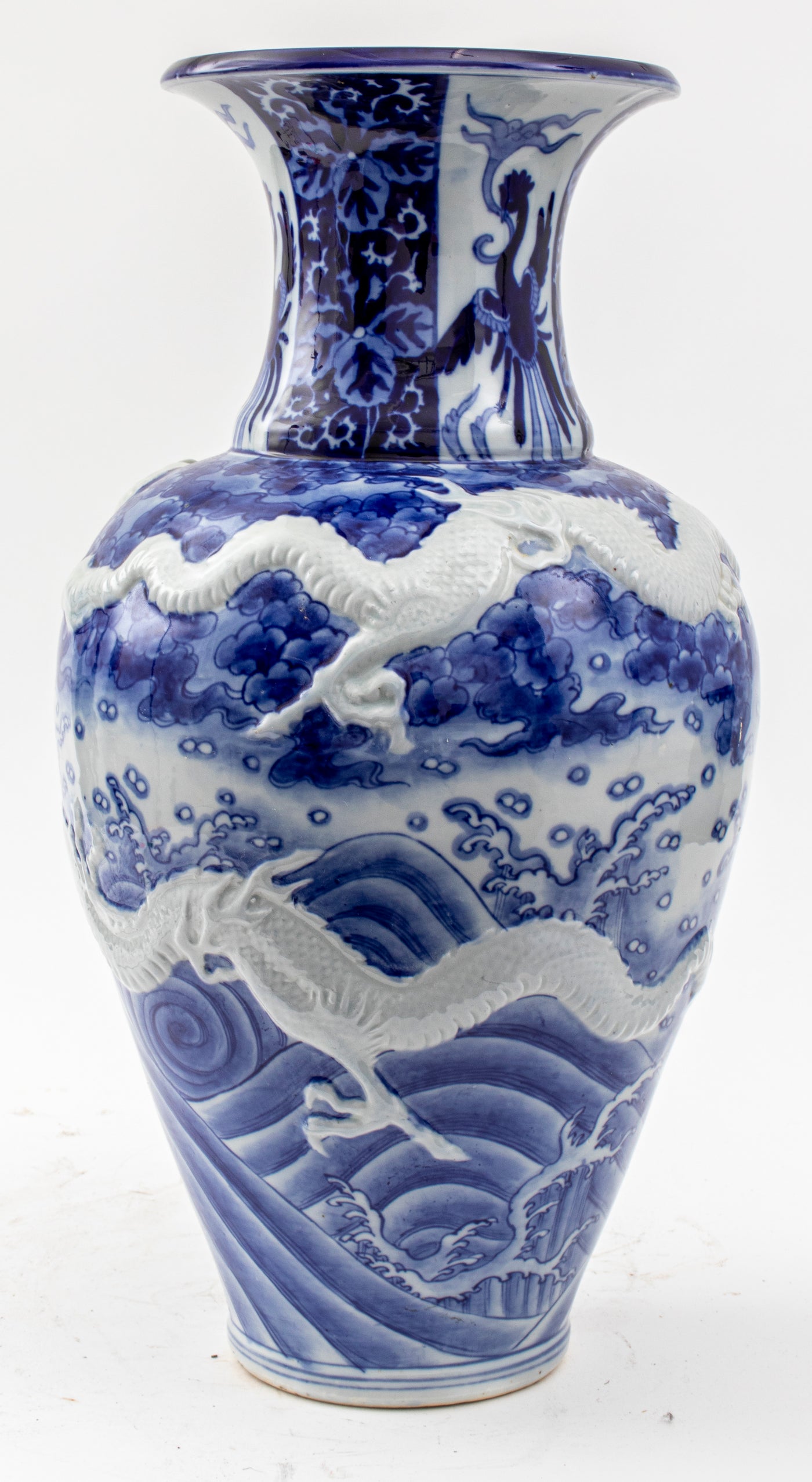 Chinese Blue and White Haitangzu Porcelain Vase – Showplace