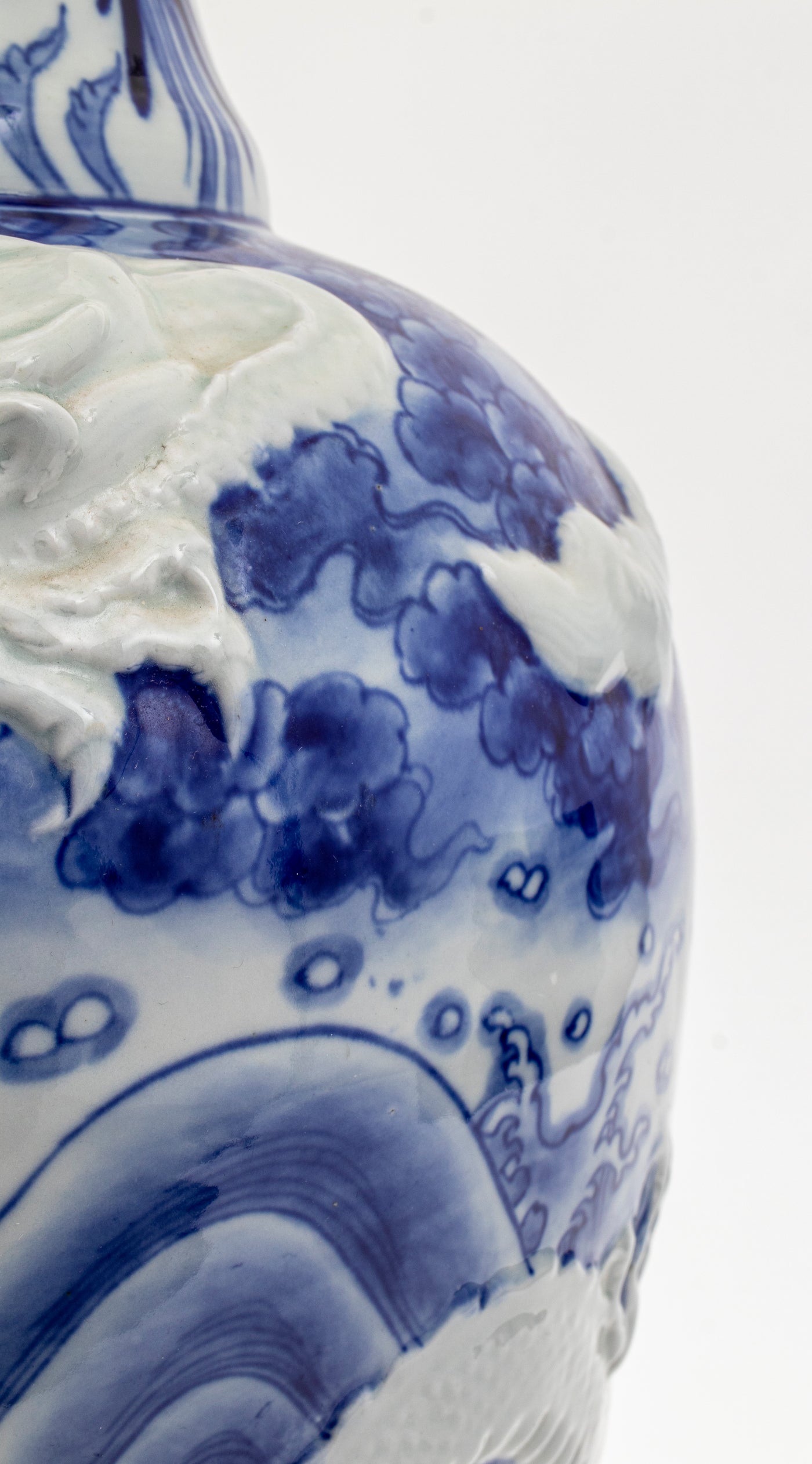 Chinese Blue and White Haitangzu Porcelain Vase – Showplace