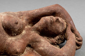 Illegibly Signed Terracotta Sculpture of a Nude (7371388190877)