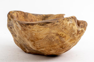 Carved Burlwood Ornamental Bowls, 3 (7499948753053)