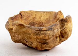 Carved Burlwood Ornamental Bowls, 3 (7499948753053)