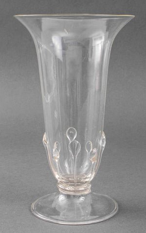 Salviati Murano Clear Glass Vase (7383449206941)