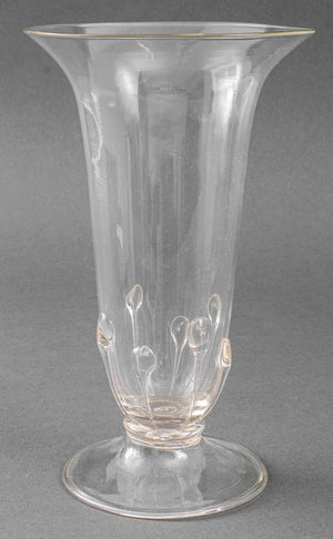 Salviati Murano Clear Glass Vase (7383449206941)