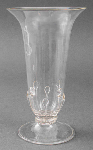 Salviati Murano Clear Glass Vase (7383449206941)