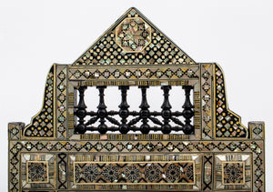 Levantine Mother-of-Pearl & Ebony Marquetry Mirror (7348999815325)