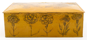 Decoupage-Decorated Painted Casket W/ Monkeys & Flowers (7350352052381)